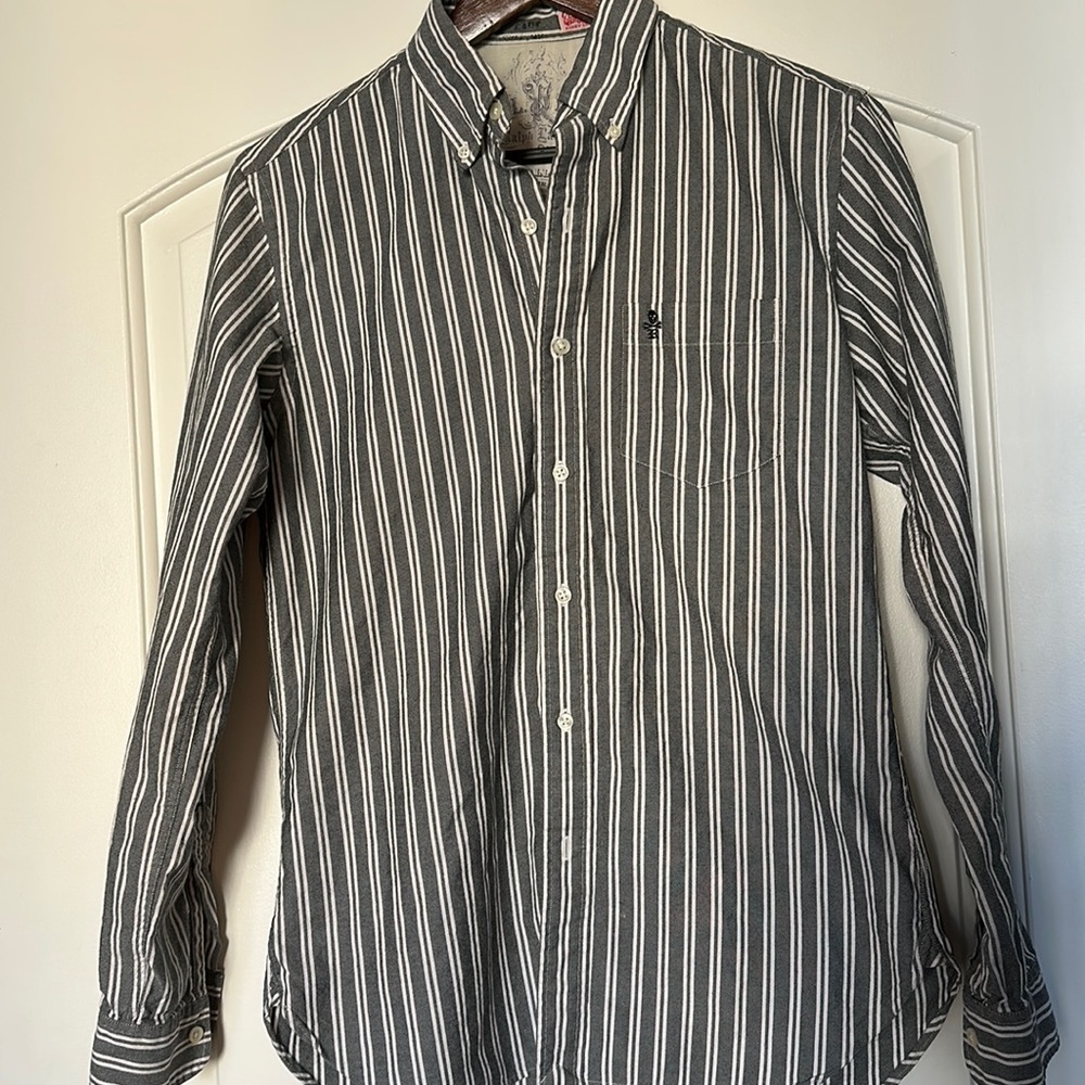 Ralph Lauren Grey & White Oxford Short - 30